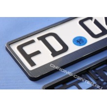 Рамка номерного знака под карбон