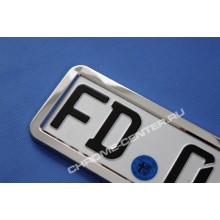 Рамка номерного знака из нержавеющей стали