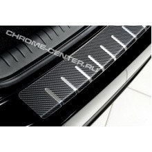 Накладка на задний бампер (carbon) Ford Mondeo IV 4/5D (2007-2014)