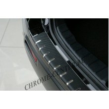 Накладка на задний бампер (carbon) VW Touran II (2010-)