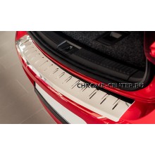Накладка на задний бампер с загибом Ford Focus III HB/Sedan (2011-)
