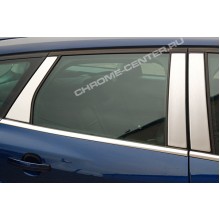 Накладки на стойки дверей Honda CR-V IV (2012- )