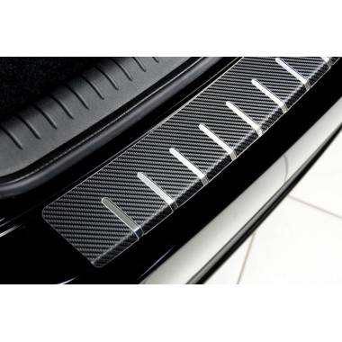 Накладка на задний бампер (carbon) Mitsubishi Outlander III (2012-2015) бренд – Alu-Frost (Польша) главное фото