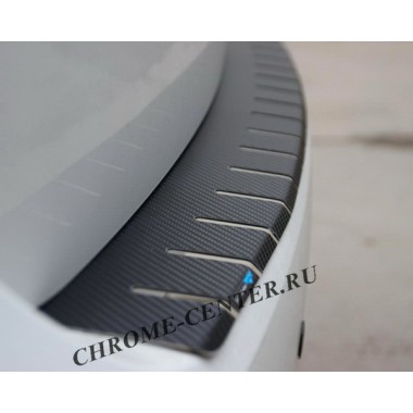 Накладка на задний бампер (carbon) VW Sharan (2010-) бренд – Alu-Frost (Польша) главное фото