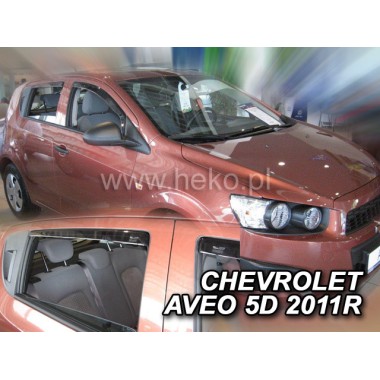Дефлекторы боковых окон Heko для Chevrolet Aveo II 5D (2011-) бренд – Team HEKO главное фото