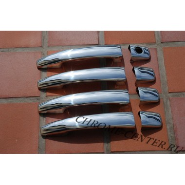 Накладки на дверные ручки (нерж.сталь) Citroen C4 C6 (2005-2010) бренд – Omtec (Omsaline) главное фото