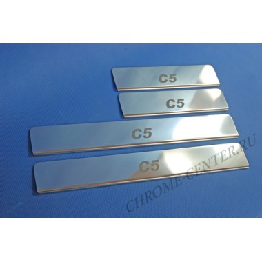 Накладки на пороги Citroen C5 (2008-) бренд – Croni главное фото