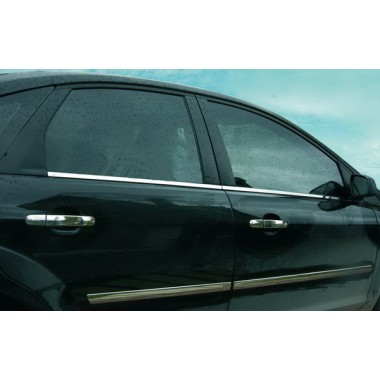 Молдинги на стекла дверей (нерж.сталь) Ford C-MAX (2003-2010) бренд – Omtec (Omsaline) главное фото