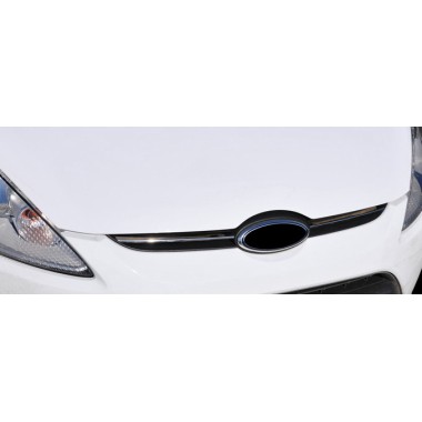 Накладки на решетку радиатора (нерж.сталь) Ford Fiesta MK7 (2009-) бренд – Omtec (Omsaline) главное фото