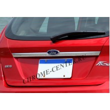 Накладка над номером на крышку багажника (нерж.сталь) Ford Fiesta MK7 (2009-)