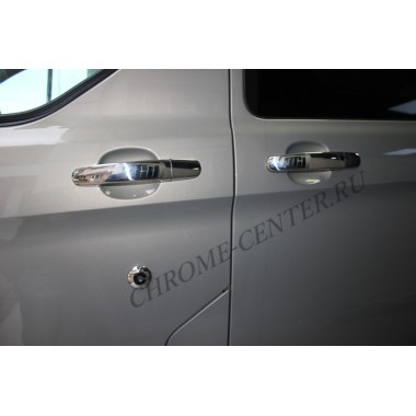 Накладки на дверные ручки (нерж.сталь) Ford Transit Custom бренд – Omtec (Omsaline) главное фото