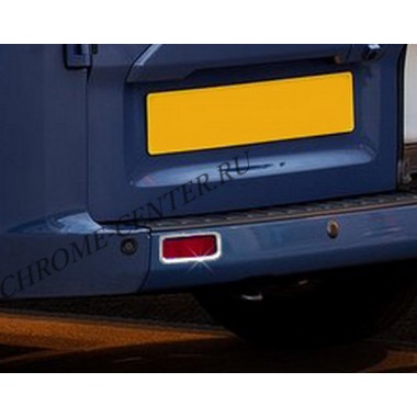 Накладки на стопы (2 шт. нерж.сталь) Ford Transit Custom (2012-) бренд – Omtec (Omsaline) главное фото