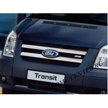 Накладки на решетку радиатора (нерж.сталь) Ford Transit (2007-)