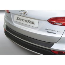 Накладка на задний бампер (RGM, RBP567) Hyundai Santa Fe (2012-2015)