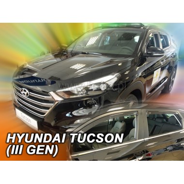 Дефлекторы боковых окон Heko для Hyundai Tucson II (2015-) бренд – Team HEKO главное фото