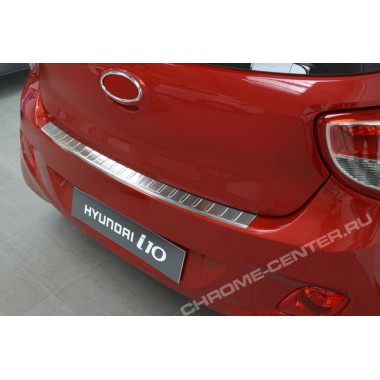 Накладка на задний бампер Hyundai i10 (2013-) бренд – Avisa главное фото