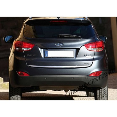 Накладка на кромку крышки багажника (нерж.сталь) Hyundai ix35 2010- бренд – Croni главное фото