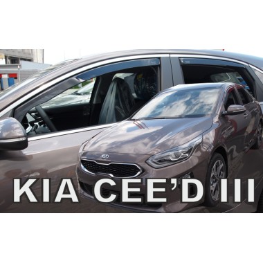 Дефлекторы боковых окон Team Heko для Kia Ceed III 5D Hatchback (2018-) бренд – Team HEKO главное фото