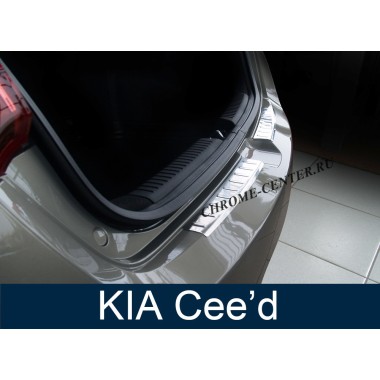 Накладка на задний бампер KIA CEED (2012-2018) бренд – Avisa главное фото