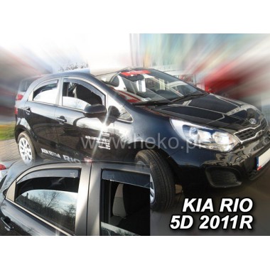 Дефлекторы боковых окон Team Heko для Kia Rio III Hatchback (2011-2017) бренд – Team HEKO главное фото