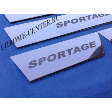 Накладки на пороги Kia Sportage (2004-/2010-) бренд – Croni главное фото