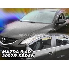 Дефлекторы боковых окон Heko для Mazda 6 4D (2007-2013)
