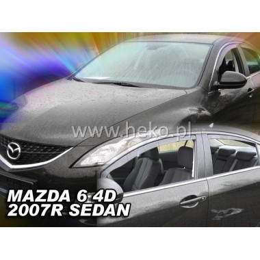 Дефлекторы боковых окон Heko для Mazda 6 4D (2007-2013) бренд – Team HEKO главное фото