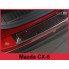 Накладка на задний бампер (карбон) Mazda CX-5 (2012-2017) бренд – Avisa дополнительное фото – 1