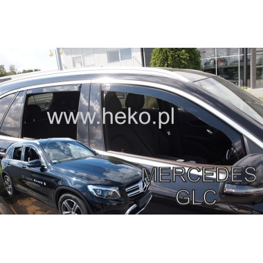 Дефлекторы боковых окон Heko для Mercedes GLC (2016-) бренд – Team HEKO главное фото