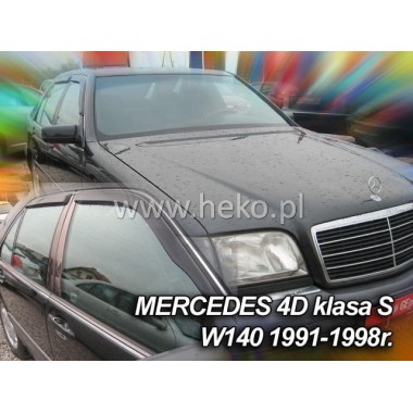 Дефлекторы боковых окон Team Heko для Mercedes S W140 (1991-1998) бренд – Team HEKO главное фото