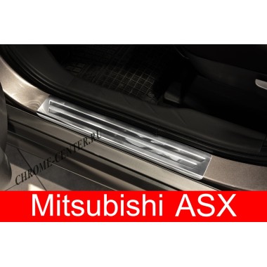 Накладки на пороги Mitsubishi ASX (2010-) бренд – Avisa главное фото
