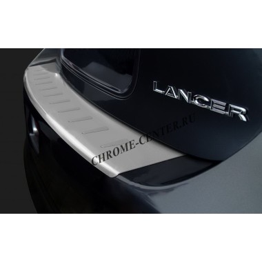 Накладка на задний бампер Mitsubishi Lancer Sportback X (2007-) бренд – Avisa главное фото