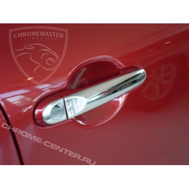 Накладки на дверные ручки (нерж.сталь) Nissan Juke бренд – Omtec (Omsaline) главное фото