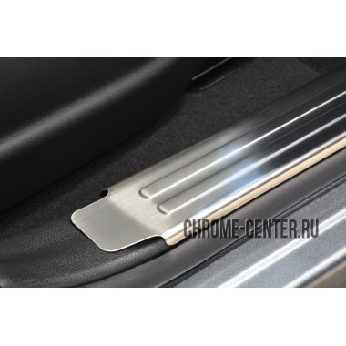 Накладки на внутренние пороги Nissan Juke 2010- бренд – Avisa главное фото