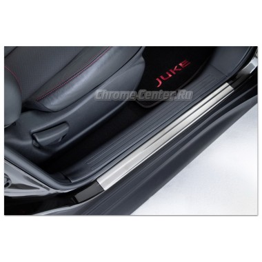 Накладки на пороги Nissan Juke бренд – Omtec (Omsaline) главное фото
