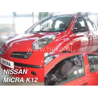 Дефлекторы боковых окон Team Heko для Nissan Micra K-12 (2002-2010) бренд – Team HEKO главное фото