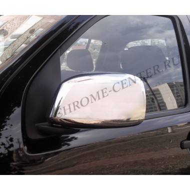 Накладки на зеркала (нерж.сталь) Nissan Navara D40 Pathfinder бренд – Omtec (Omsaline) главное фото