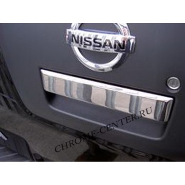 Накладка на ручку двери багажника (нерж. сталь) Nissan Navara D40 бренд – Omtec (Omsaline) главное фото