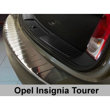 Накладка на задний бампер с загибом OPEL INSIGNIA SPORTS TOURER (2008-) бренд – Avisa главное фото