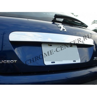 Накладка на крышку багажника (нерж.сталь) Peugeot 207 бренд – Omtec (Omsaline) главное фото
