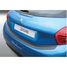 Накладка на задний бампер Peugeot 208 3/5D (2012-)