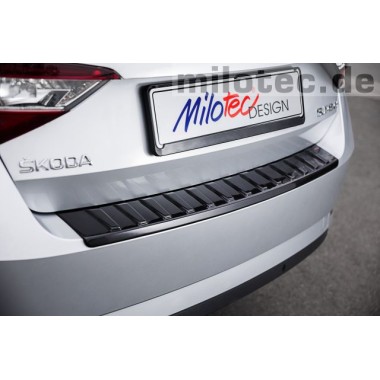 Накладка на задний бампер Skoda Superb III Sedan 4D (2015-) бренд – Milotec главное фото