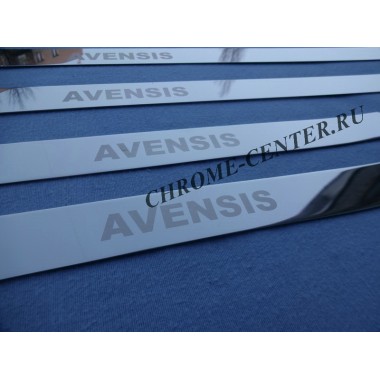 Накладки на пороги Toyota Avensis (2003-2008) бренд – Croni главное фото