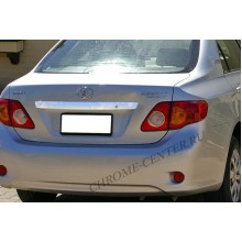 Накладка над номером на крышку багажника (нерж.сталь) Toyota Corolla (2007-2010)