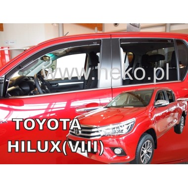 Дефлекторы боковых окон Team Heko для Toyota Hilux VIII (2016-) бренд – Team HEKO главное фото