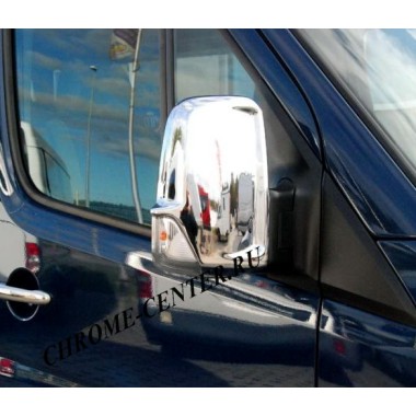 Накладки на зеркала (нерж.сталь) VW CRAFTER/ MB SPRINTER (2007-) бренд – Omtec (Omsaline) главное фото