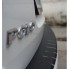 Накладка на задний бампер(carbon) VW POLO (2009- ) бренд – Alu-Frost (Польша) дополнительное фото – 1