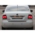 Накладка на задний бампер(carbon) VW POLO (2009- ) бренд – Alu-Frost (Польша) дополнительное фото – 2