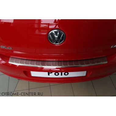 Накладка на задний бампер VW POLO 5D 2009- бренд – Avisa главное фото
