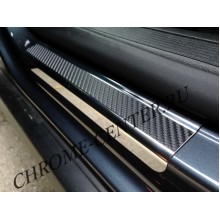 Накладки на пороги (carbon) VW Passat B6/B7/CC